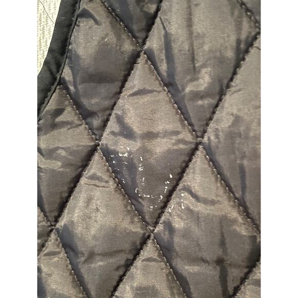J.Crew Oarsman Quilted Vest Black White Lined Men’s S Made in Korea Nylon Vtg. - Picture 5 of 8